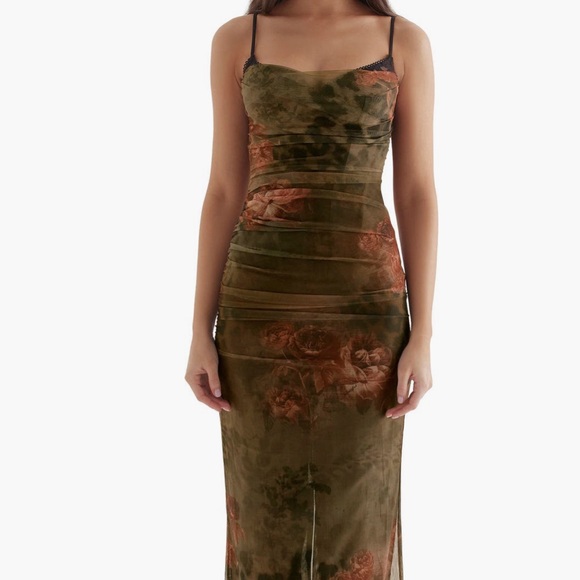 House of CB Floral Print Sheer Dress - Picture 1 of 5
